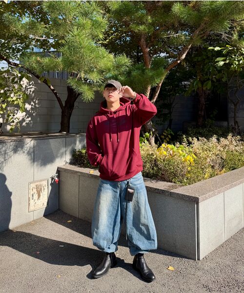 CARGOBROS（カーゴブロス）の「サークルロゴオーバーフィットフードTシャツ（バーガンディ）（パーカー・メンズ・その他・SMALL/MEDIUM/LARGE/X-LARGE/S-M/M-L/L-XL/XL-XXL）」の11枚目の写真