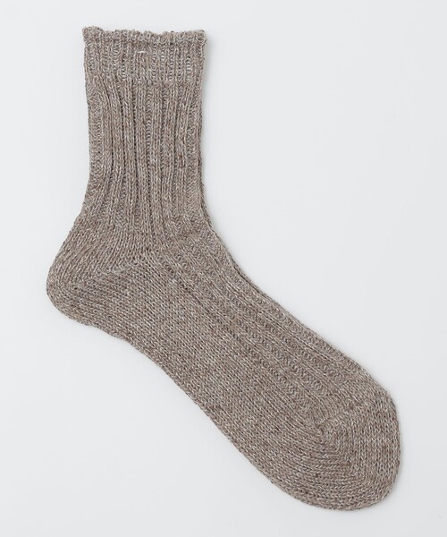 SHIPS（シップス）の「ANONYMOUS: ヘンプ シルク ハーフ ソックス（ソックス/靴下・メンズ・ベージュ/ネイビー/グレー・ONE SIZE）」の2枚目の写真