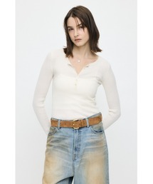 MOUSSY | 【26年SS新作】CALM TOUCH HENRY NECK トップス(ニット/セーター)