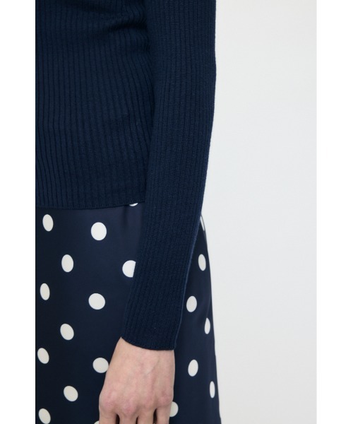MOUSSY(マウジー)の「【26年SS新作】CALM TOUCH HENRY NECK トップス(ニット/セーター・レディース・ライトピンク/オフホワイト/杢グレー/ダークネイビー・FREE)」の13枚目の写真