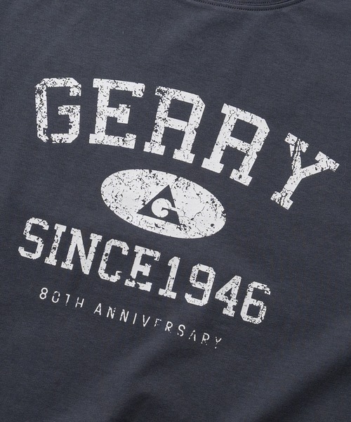 JOHN'S CLOSET(ジョンズクローゼット)の「【ag】〔GERRY/ジェリー〕冷感天竺 カレッジロゴ スウェットTシャツ UVカット/ストレッチ(Tシャツ/カットソー・メンズ・ブラック/アイボリー/チャコールグレー/グレー・LARGE/MEDIUM)」の6枚目の写真