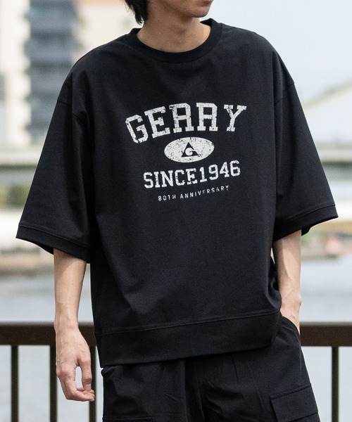 JOHN'S CLOSET(ジョンズクローゼット)の「【ag】〔GERRY/ジェリー〕冷感天竺 カレッジロゴ スウェットTシャツ UVカット/ストレッチ(Tシャツ/カットソー・メンズ・ブラック/アイボリー/チャコールグレー/グレー・LARGE/MEDIUM)」の20枚目の写真