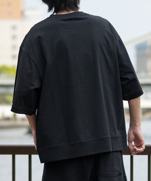 JOHN'S CLOSET(ジョンズクローゼット)の「【ag】〔GERRY/ジェリー〕冷感天竺 カレッジロゴ スウェットTシャツ UVカット/ストレッチ(Tシャツ/カットソー・メンズ・ブラック/アイボリー/チャコールグレー/グレー・LARGE/MEDIUM)」の22枚目の写真