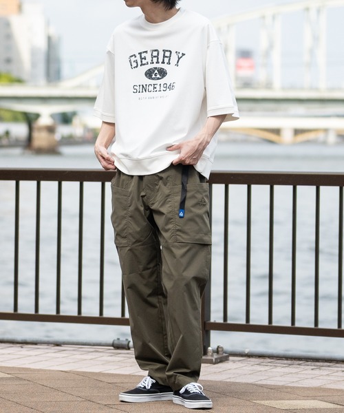 JOHN'S CLOSET(ジョンズクローゼット)の「【ag】〔GERRY/ジェリー〕冷感天竺 カレッジロゴ スウェットTシャツ UVカット/ストレッチ(Tシャツ/カットソー・メンズ・ブラック/アイボリー/チャコールグレー/グレー・LARGE/MEDIUM)」の16枚目の写真