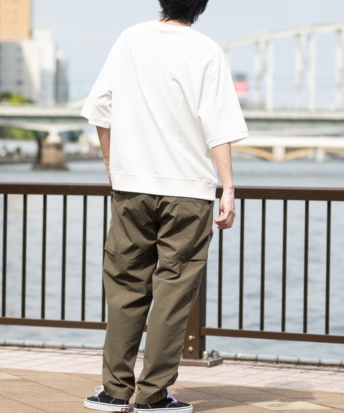 JOHN'S CLOSET(ジョンズクローゼット)の「【ag】〔GERRY/ジェリー〕冷感天竺 カレッジロゴ スウェットTシャツ UVカット/ストレッチ(Tシャツ/カットソー・メンズ・ブラック/アイボリー/チャコールグレー/グレー・LARGE/MEDIUM)」の18枚目の写真