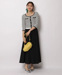 JUSGLITTY | 配色スクエアドッキングワンピース(ワンピース)