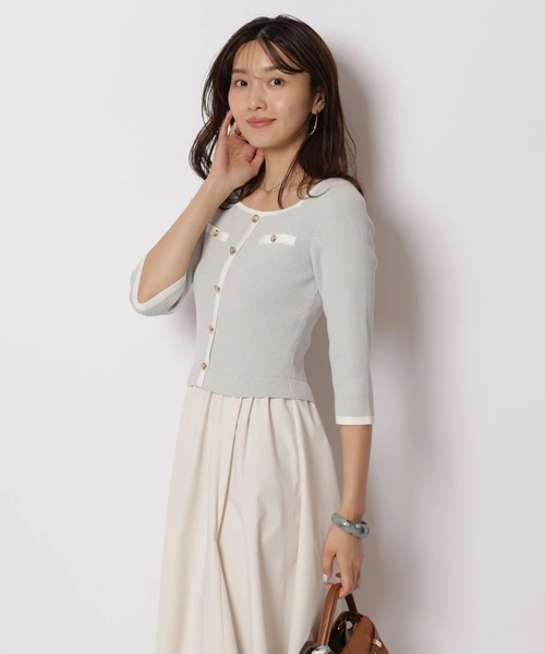 JUSGLITTY（ジャスグリッティー）の「配色スクエアドッキングワンピース（ワンピース・レディース・ブラック系その他/ピンク/ミント・2/1）」の18枚目の写真