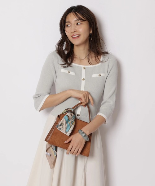 JUSGLITTY（ジャスグリッティー）の「配色スクエアドッキングワンピース（ワンピース・レディース・ブラック系その他/ピンク/ミント・2/1）」の20枚目の写真