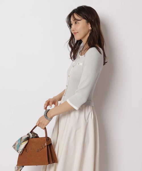 JUSGLITTY（ジャスグリッティー）の「配色スクエアドッキングワンピース（ワンピース・レディース・ブラック系その他/ピンク/ミント・2/1）」の21枚目の写真