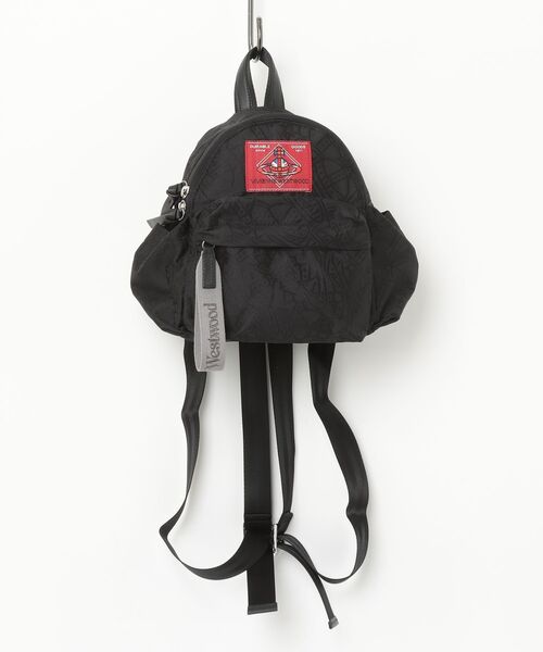 Vivienne Westwood(ヴィヴィアンウエストウッド)の「TANGLED ORB JACQUARD RUCKSACK S(バックパック/リュック・レディース・ブラック・FREE)」の1枚目の写真