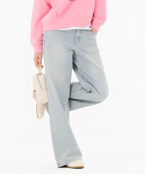 CHASECULT（チェイスカルト）の「レディース Lトーンウォッシングビッグワイドデニムパンツ-FARG2363B0D（デニムパンツ・レディース・ブルー・67/70/74）」の2枚目の写真