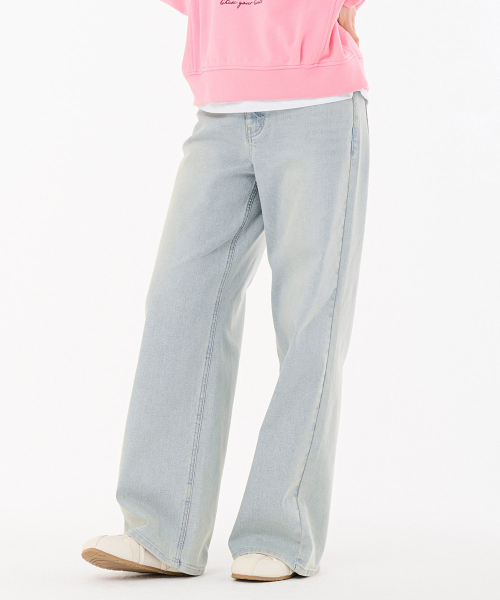 CHASECULT（チェイスカルト）の「レディース Lトーンウォッシングビッグワイドデニムパンツ-FARG2363B0D（デニムパンツ・レディース・ブルー・67/70/74）」の3枚目の写真
