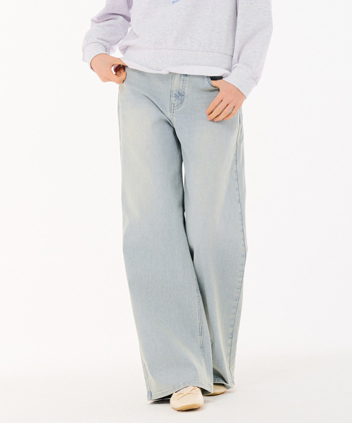 CHASECULT（チェイスカルト）の「レディース Lトーンウォッシングビッグワイドデニムパンツ-FARG2363B0D（デニムパンツ・レディース・ブルー・67/70/74）」の4枚目の写真