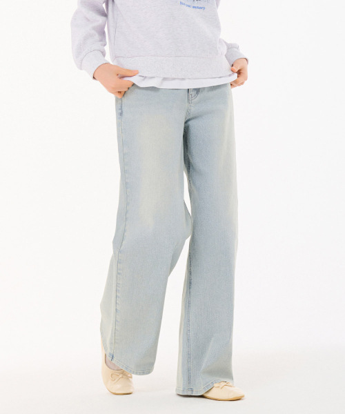 CHASECULT（チェイスカルト）の「レディース Lトーンウォッシングビッグワイドデニムパンツ-FARG2363B0D（デニムパンツ・レディース・ブルー・67/70/74）」の5枚目の写真