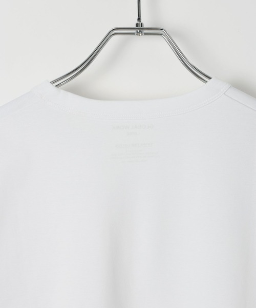GLOBAL WORK(グローバルワーク)の「リッチクリーンTシャツ/半袖/636393(Tシャツ/カットソー・メンズ・オフホワイト/ボルドー/ネイビー/グリーン/サックスブルー/グレイッシュベージュ/チャコールグレー・LARGE/MEDIUM/SMALL/X-LARGE)」の14枚目の写真