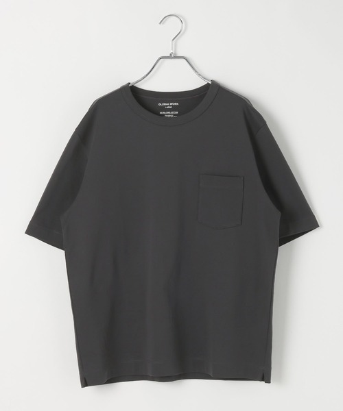 GLOBAL WORK(グローバルワーク)の「リッチクリーンTシャツ/半袖/636393(Tシャツ/カットソー・メンズ・オフホワイト/ボルドー/ネイビー/グリーン/サックスブルー/グレイッシュベージュ/チャコールグレー・LARGE/MEDIUM/SMALL/X-LARGE)」の17枚目の写真