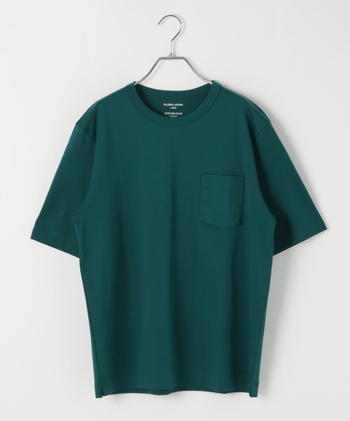 GLOBAL WORK(グローバルワーク)の「リッチクリーンTシャツ/半袖/636393(Tシャツ/カットソー・メンズ・オフホワイト/ボルドー/ネイビー/グリーン/サックスブルー/グレイッシュベージュ/チャコールグレー・LARGE/MEDIUM/SMALL/X-LARGE)」の21枚目の写真