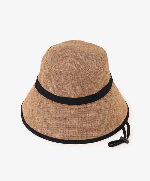 Afternoon Tea（アフタヌーンティー）の「ギマツバ広UVハット（ハット・レディース・アイボリー/ライトブラウン/グレー・ONE SIZE）」の9枚目の写真