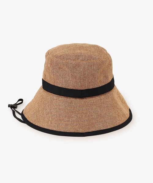 Afternoon Tea（アフタヌーンティー）の「ギマツバ広UVハット（ハット・レディース・アイボリー/ライトブラウン/グレー・ONE SIZE）」の10枚目の写真