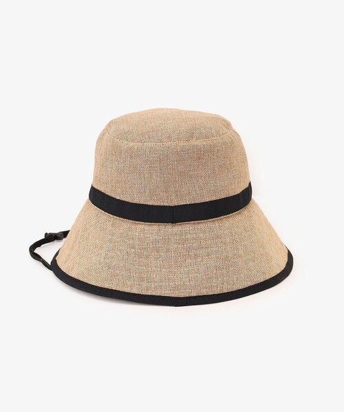 Afternoon Tea（アフタヌーンティー）の「ギマツバ広UVハット（ハット・レディース・アイボリー/ライトブラウン/グレー・ONE SIZE）」の15枚目の写真