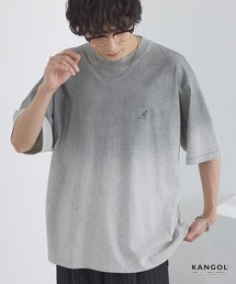 KANGOL（カンゴール）の「KANGOL カンゴール 別注 ワンポイントロゴ刺繍 スプレー加工 グラデーション オーバーサイズ半袖Tシャツ（Tシャツ/カットソー）」