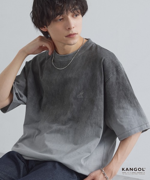 GRANCY】LinestoneDesign Graphic Damage LongTee / ラインストーン