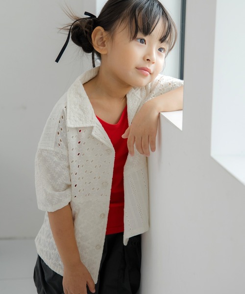 MAKE YOUR DAY(メイクユアデイ)の「無地とボーダーベーシックタンクトップ■80~140cm(タンクトップ・キッズ・ブラック/オフホワイト/ブルー/レッド・140/120/110/100/90/80/130)」の12枚目の写真