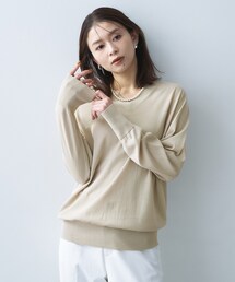 UNTITLED | シアーVネックニット(ニット/セーター)