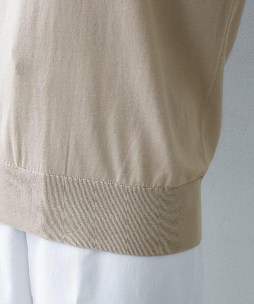 UNTITLED（アンタイトル）の「シアーVネックニット（ニット/セーター・レディース・ネイビー/ナチュラル・48/44/04/02/00）」の3枚目の写真