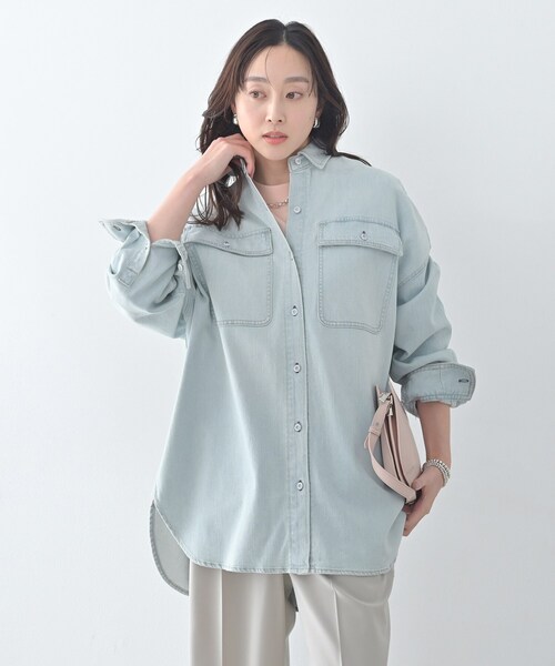 Healthy DENIM】Almond（アーモンド）ビッグシャツ（シャツ/ブラウス