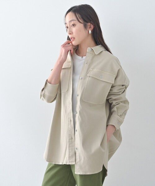 Healthy DENIM】Almond（アーモンド）ビッグシャツ（シャツ/ブラウス