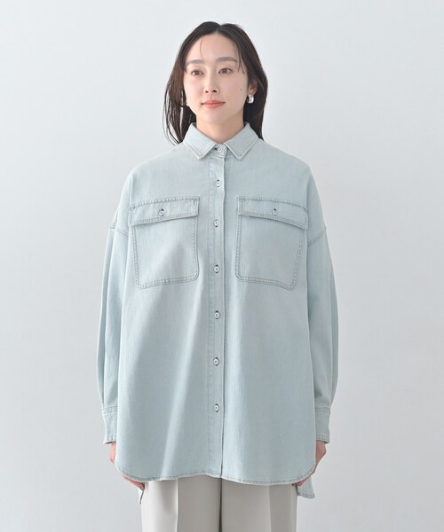 Healthy DENIM】Almond（アーモンド）ビッグシャツ（シャツ/ブラウス