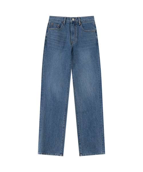 SIYAZU（シヤジュ）の「SIJN6105 ストレートカラムジーンズ_Medium blue（デニムパンツ・レディース・インディゴブルー・SMALL/MEDIUM/LARGE）」の4枚目の写真