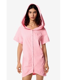 Desigual | 【Desigual×MASHA POPOVA】 ピンク 上質ウーブンフーディーミニワンピース(ワンピース)