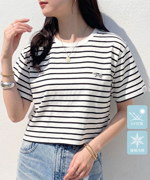 PENNEYS(ぺニーズ)の「GeeRA別注【PENNEYS】綿100%接触冷感ショートTシャツ ペニーズ キツネ/ペニーズ フォックス/THE FOX(Tシャツ/カットソー・レディース・ブラック/オフホワイト/ホワイト系その他/チャコール・MEDIUM/LARGE/X-LARGE)」の3枚目の写真