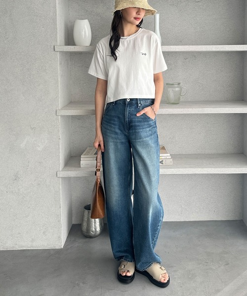 PENNEYS(ぺニーズ)の「GeeRA別注【PENNEYS】綿100%接触冷感ショートTシャツ ペニーズ キツネ/ペニーズ フォックス/THE FOX(Tシャツ/カットソー・レディース・ブラック/オフホワイト/ホワイト系その他/チャコール・MEDIUM/LARGE/X-LARGE)」の8枚目の写真
