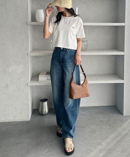 PENNEYS(ぺニーズ)の「GeeRA別注【PENNEYS】綿100%接触冷感ショートTシャツ ペニーズ キツネ/ペニーズ フォックス/THE FOX(Tシャツ/カットソー・レディース・ブラック/オフホワイト/ホワイト系その他/チャコール・MEDIUM/LARGE/X-LARGE)」の9枚目の写真