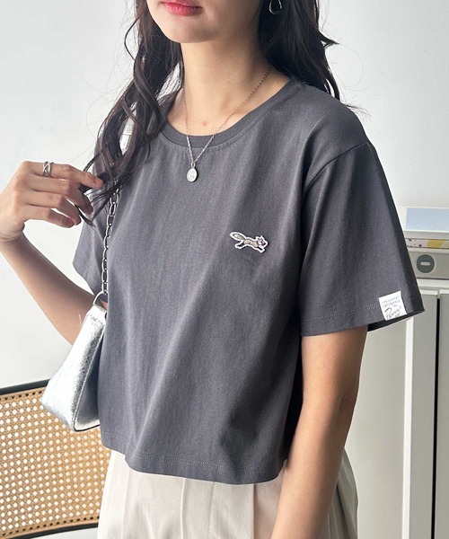 PENNEYS(ぺニーズ)の「GeeRA別注【PENNEYS】綿100%接触冷感ショートTシャツ ペニーズ キツネ/ペニーズ フォックス/THE FOX(Tシャツ/カットソー・レディース・ブラック/オフホワイト/ホワイト系その他/チャコール・MEDIUM/LARGE/X-LARGE)」の11枚目の写真