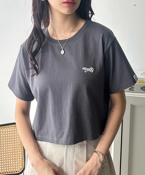 PENNEYS(ぺニーズ)の「GeeRA別注【PENNEYS】綿100%接触冷感ショートTシャツ ペニーズ キツネ/ペニーズ フォックス/THE FOX(Tシャツ/カットソー・レディース・ブラック/オフホワイト/ホワイト系その他/チャコール・MEDIUM/LARGE/X-LARGE)」の12枚目の写真