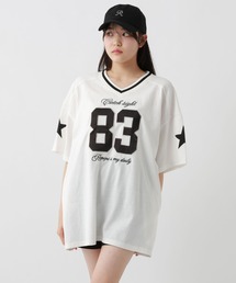 repipi armario（レピピ アルマリオ）の「フットボールミニワンピース（ワンピース）」