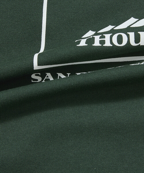 FREAK'S STORE(フリークスストア)の「限定展開 THOUSAND MILE×FREAK'S STORE サウザンドマイル 別注 バックプリント ウェーブロゴ Tシャツ 抗菌防臭 吸水速乾(Tシャツ/カットソー・メンズ・ホワイト/グリーン/アッシュグレー/ブラック・SMALL/MEDIUM/LARGE)」の14枚目の写真