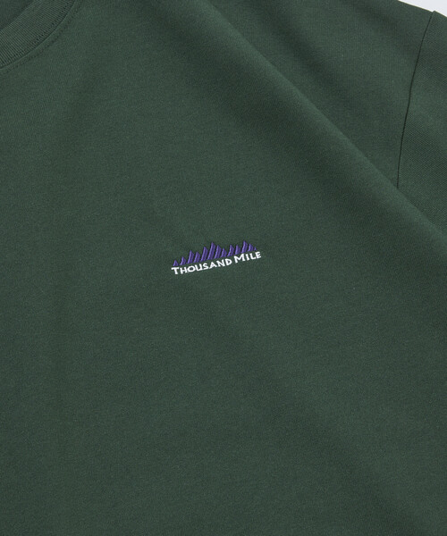 FREAK'S STORE(フリークスストア)の「限定展開 THOUSAND MILE×FREAK'S STORE サウザンドマイル 別注 バックプリント ウェーブロゴ Tシャツ 抗菌防臭 吸水速乾(Tシャツ/カットソー・メンズ・ホワイト/グリーン/アッシュグレー/ブラック・SMALL/MEDIUM/LARGE)」の16枚目の写真