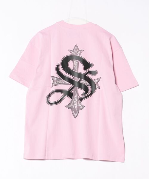 SUPPLIER（サプライヤー）の「SUPPLIER/サプライヤー/Tribal Cross Tee（Tシャツ/カットソー・メンズ・ブラック/ピンク/ホワイト・XL/M/L）」の3枚目の写真