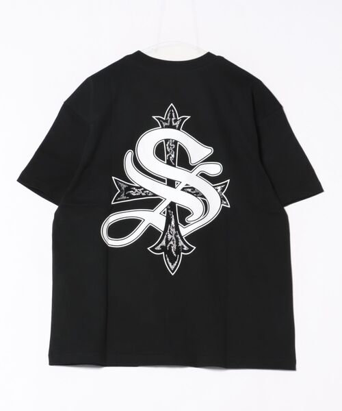 SUPPLIER（サプライヤー）の「SUPPLIER/サプライヤー/Tribal Cross Tee（Tシャツ/カットソー・メンズ・ブラック/ピンク/ホワイト・XL/M/L）」の2枚目の写真