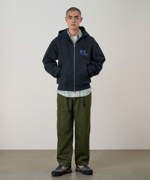 Gramicci(グラミチ)の「'82 ZIP HOODED SWEATSHIRT / 82ジップフーデッドスウェットシャツ Gramicci グラミチ(パーカー・メンズ・レッド系その他/ヘザーグレー/ブラック系その他・S/M/L/XL/XXL)」の12枚目の写真