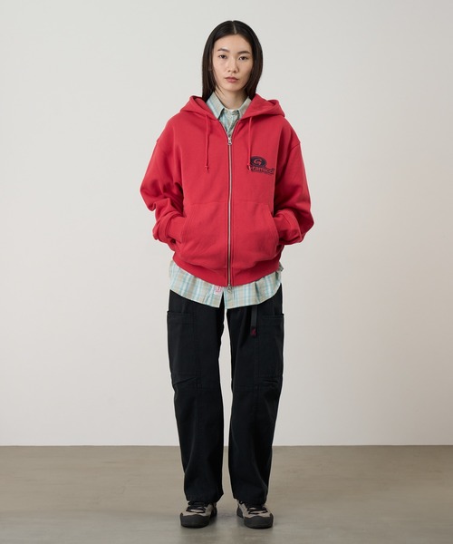 Gramicci(グラミチ)の「'82 ZIP HOODED SWEATSHIRT / 82ジップフーデッドスウェットシャツ Gramicci グラミチ(パーカー・メンズ・レッド系その他/ヘザーグレー/ブラック系その他・S/M/L/XL/XXL)」の11枚目の写真