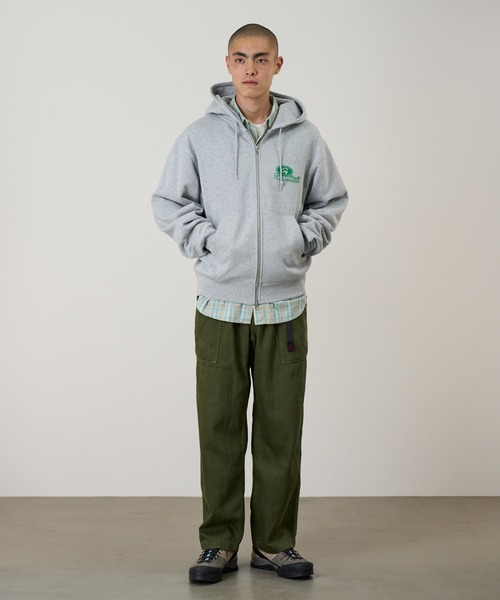 Gramicci(グラミチ)の「'82 ZIP HOODED SWEATSHIRT / 82ジップフーデッドスウェットシャツ Gramicci グラミチ(パーカー・メンズ・レッド系その他/ヘザーグレー/ブラック系その他・S/M/L/XL/XXL)」の8枚目の写真
