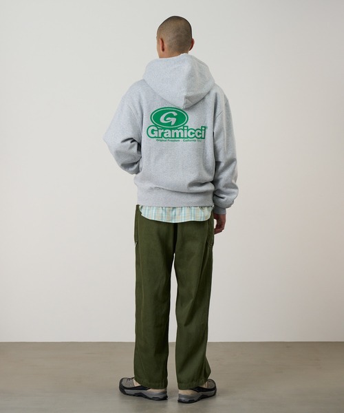 Gramicci(グラミチ)の「'82 ZIP HOODED SWEATSHIRT / 82ジップフーデッドスウェットシャツ Gramicci グラミチ(パーカー・メンズ・レッド系その他/ヘザーグレー/ブラック系その他・S/M/L/XL/XXL)」の10枚目の写真