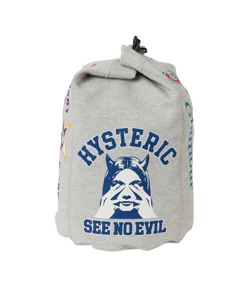 HYSTERIC GLAMOUR(ヒステリックグラマー)の「COLLEGE COLLAGE スウェットショルダーバッグ(ショルダーバッグ・レディース・ブラック/トップグレー・FREE)」の4枚目の写真