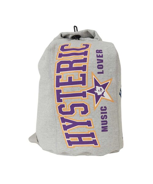 HYSTERIC GLAMOUR(ヒステリックグラマー)の「COLLEGE COLLAGE スウェットショルダーバッグ(ショルダーバッグ・レディース・ブラック/トップグレー・FREE)」の6枚目の写真